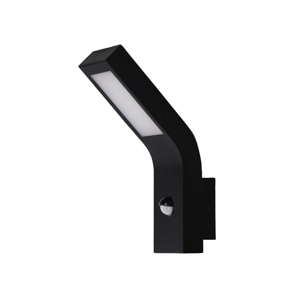 Buy Security Wall Lights Australia VANGUARD Wall Light With Sensor Black Metal - OL7194BK