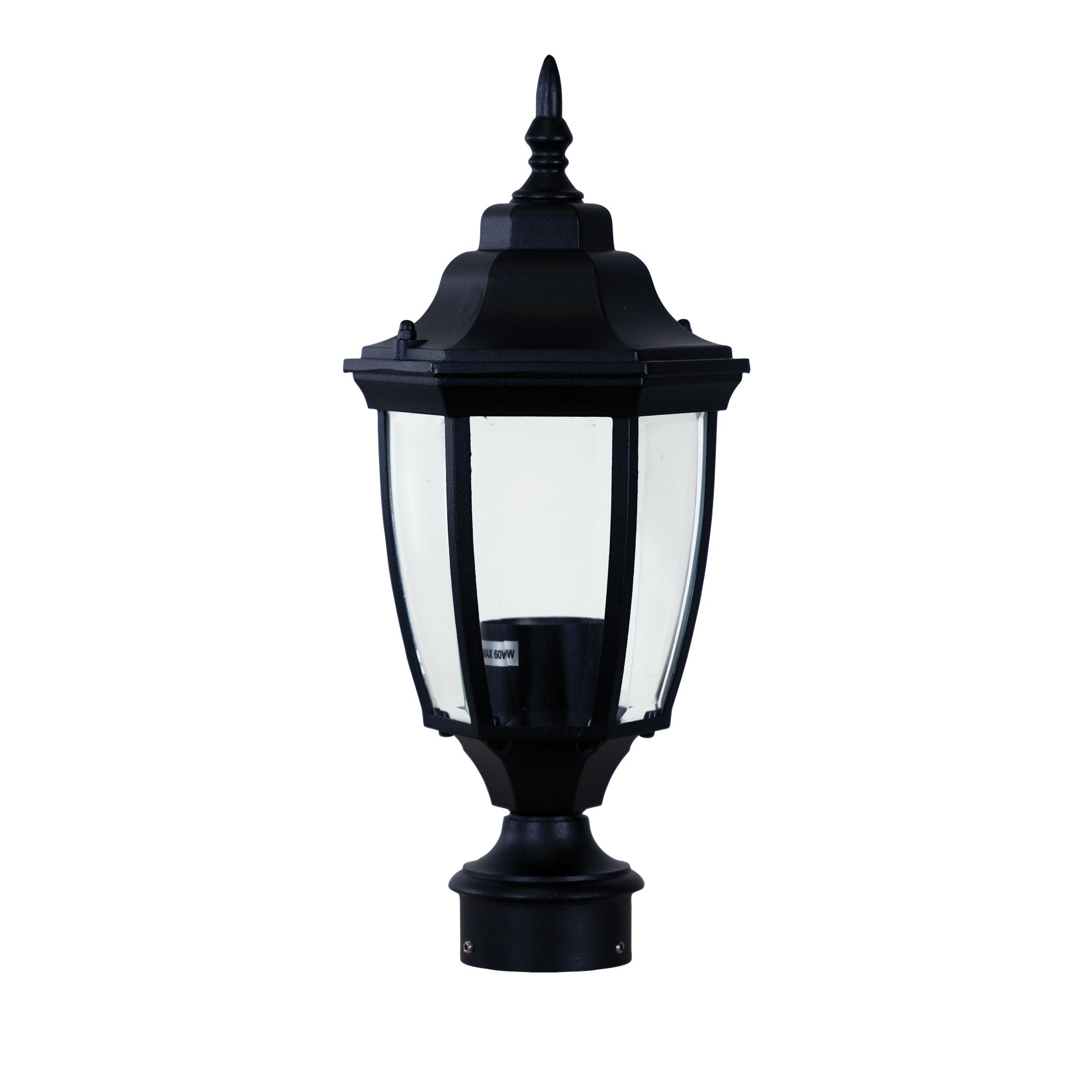 Highgate Post Top Outdoor Light Matt Black - OL7666BK
