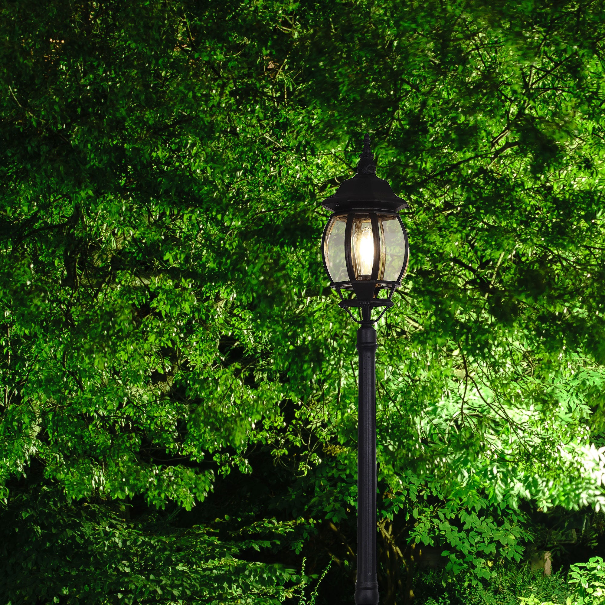 Highgate 1 Light Post Lights Black - OL7669BK