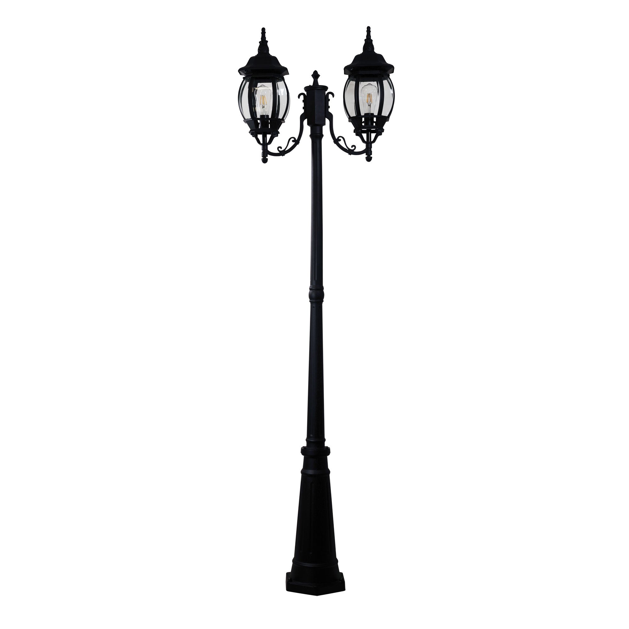 Highgate 2 Light Post Light Black - OL7669/2BK