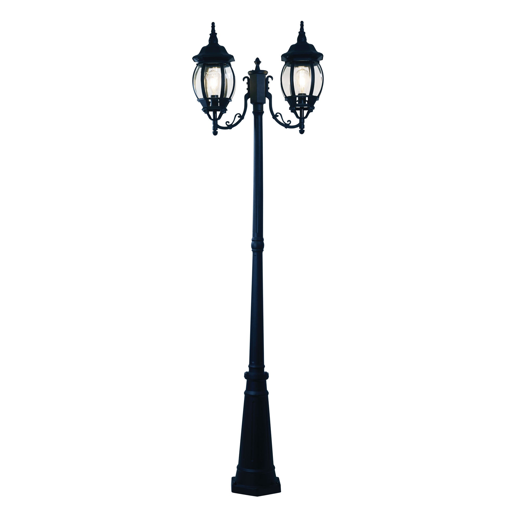 Highgate 2 Light Post Light Black - OL7669/2BK