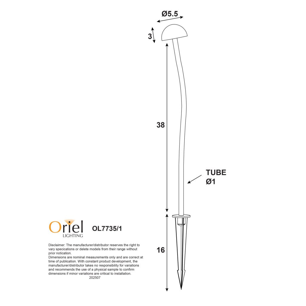 Enoky 1 LED Spike Light 2W 4000k White - OL7735/1WH
