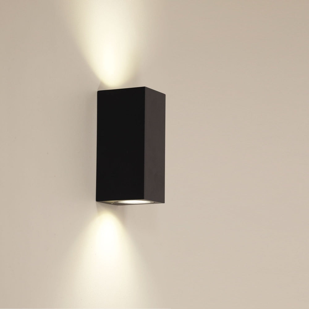 Buy Up / Down Wall Lights Australia ATLAS Up & Down Wall Light Black Aluminium - OL7822BK