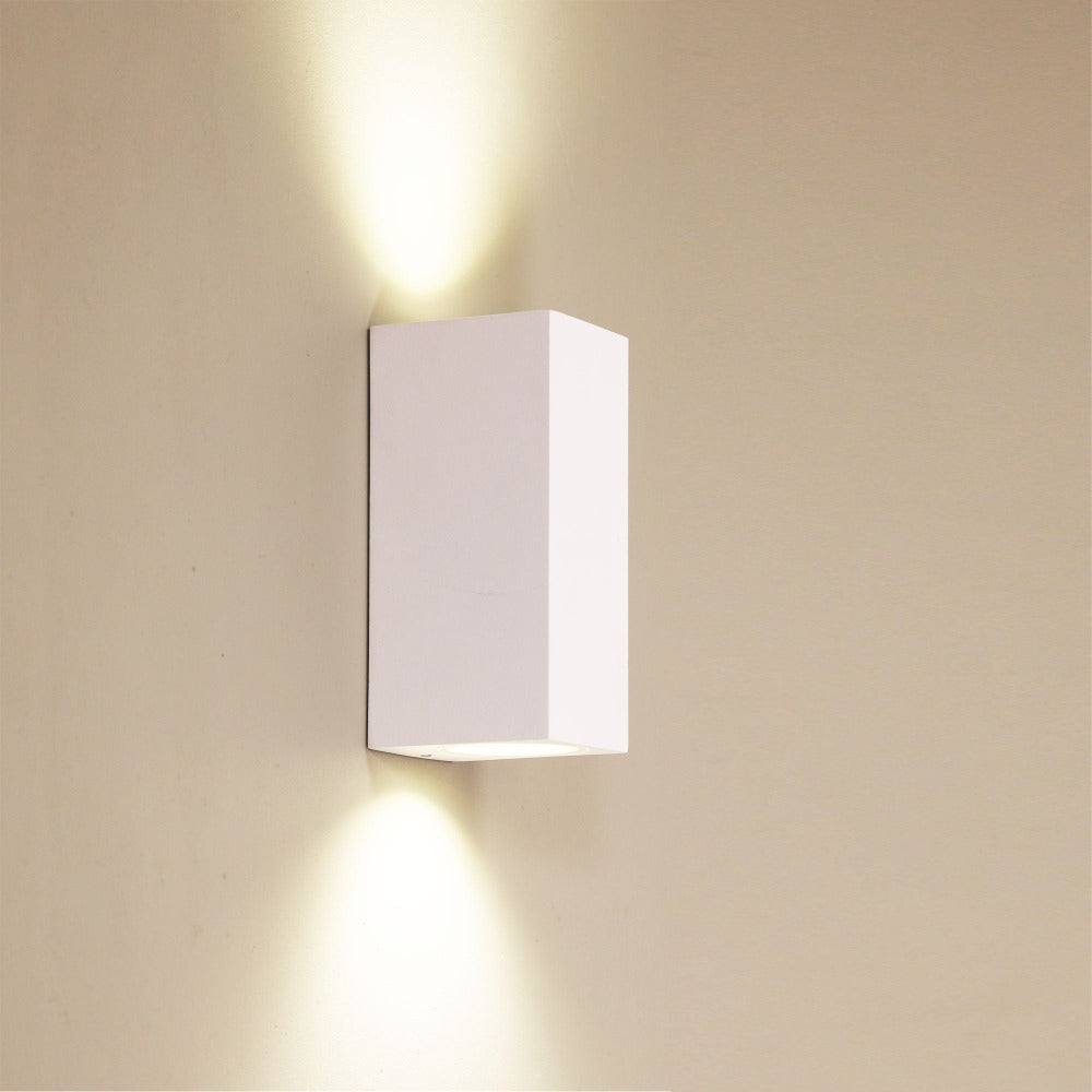 Buy Up / Down Wall Lights Australia ATLAS Up & Down Wall Light White Aluminium - OL7822WH