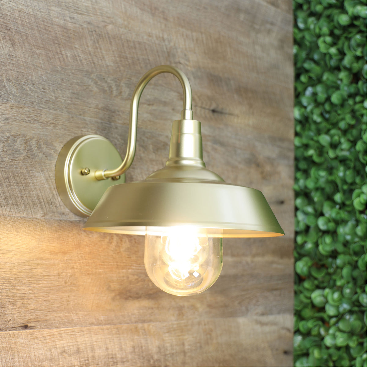 Hudson Barn Style Wall Light Gold - OL7890GD