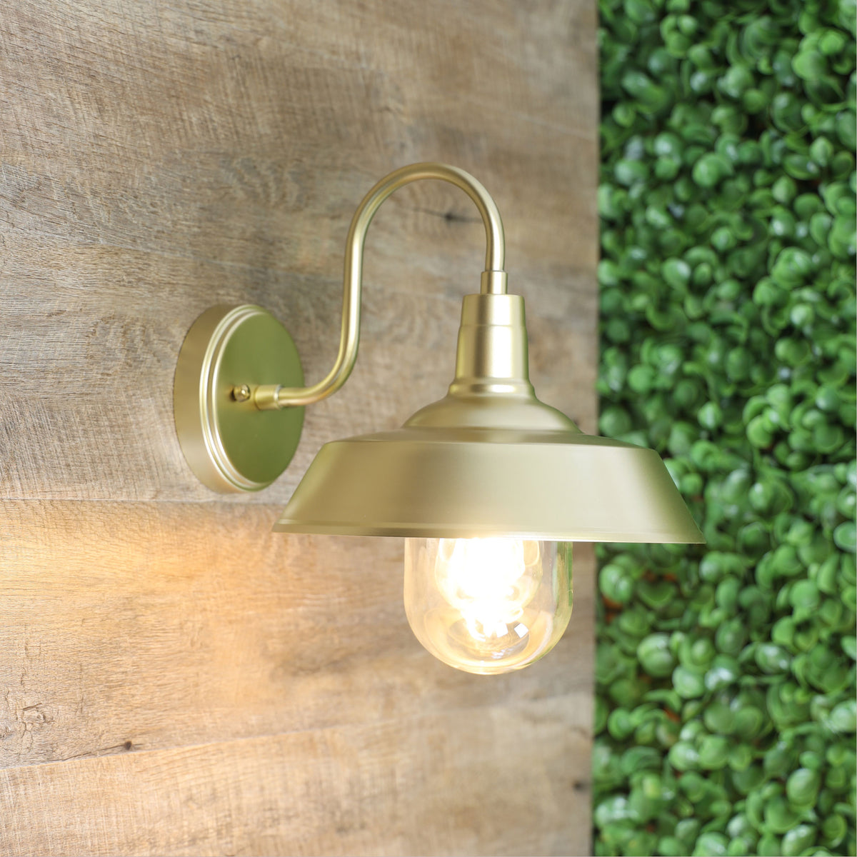Hudson Barn Style Wall Light Gold - OL7890GD