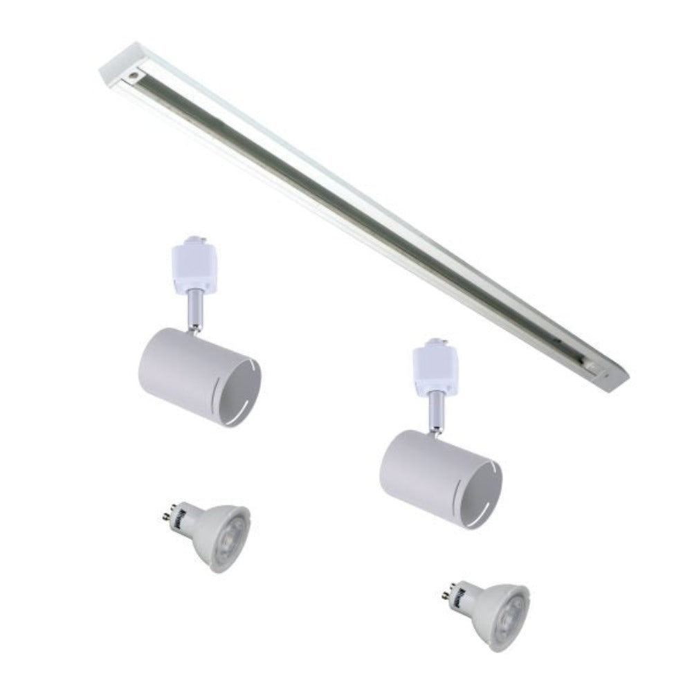 Buy Single Circuit Track Heads Australia Single Circuit Track 2 Lights White - OL85302