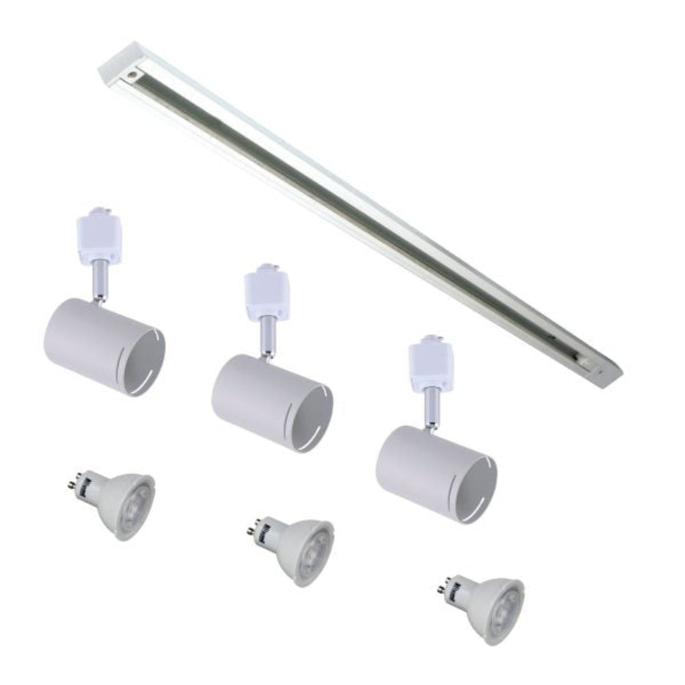Buy Single Circuit Track Heads Australia Single Circuit Track 3 Lights White - OL85304