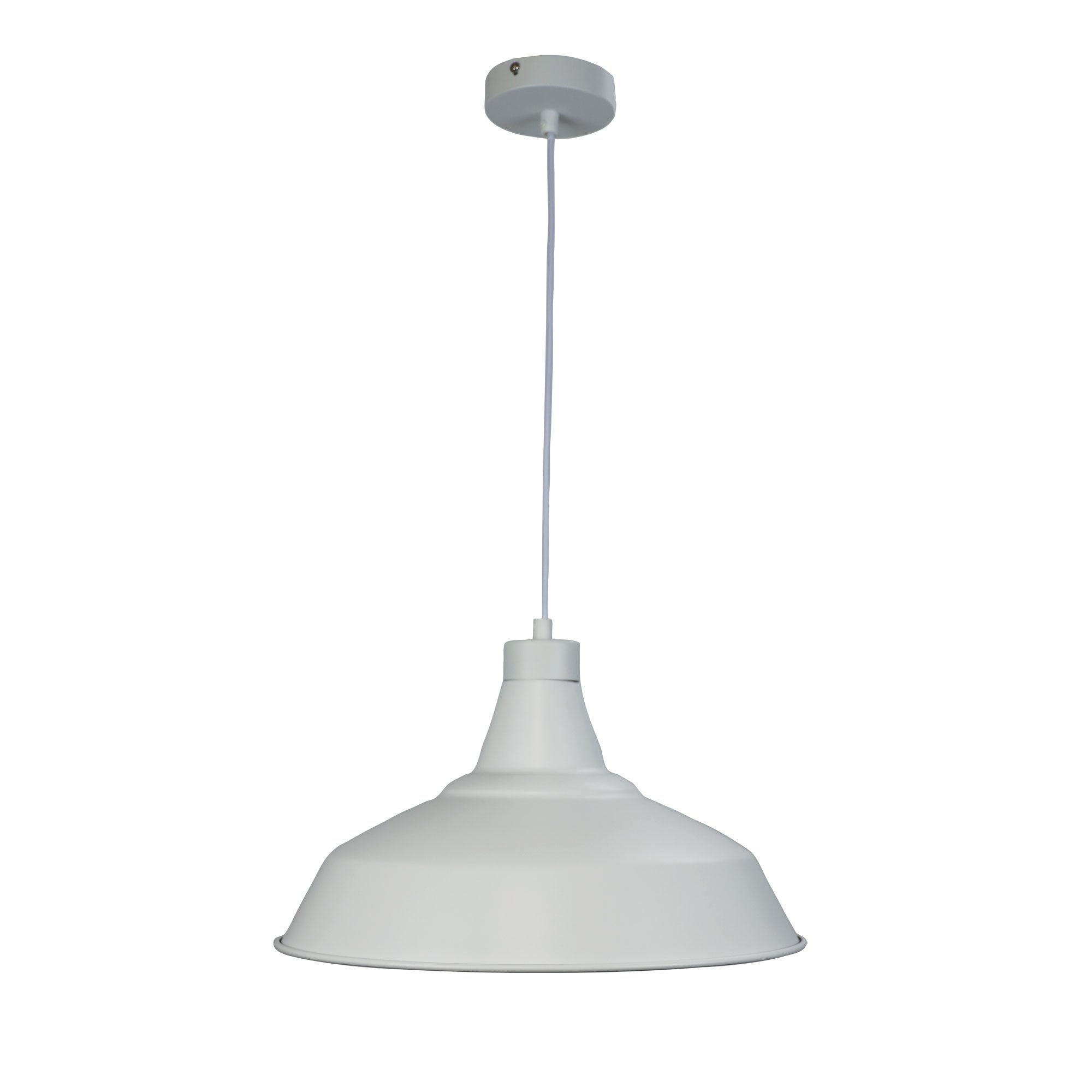 Warehouser 390mm Pendant Light White - OL86264