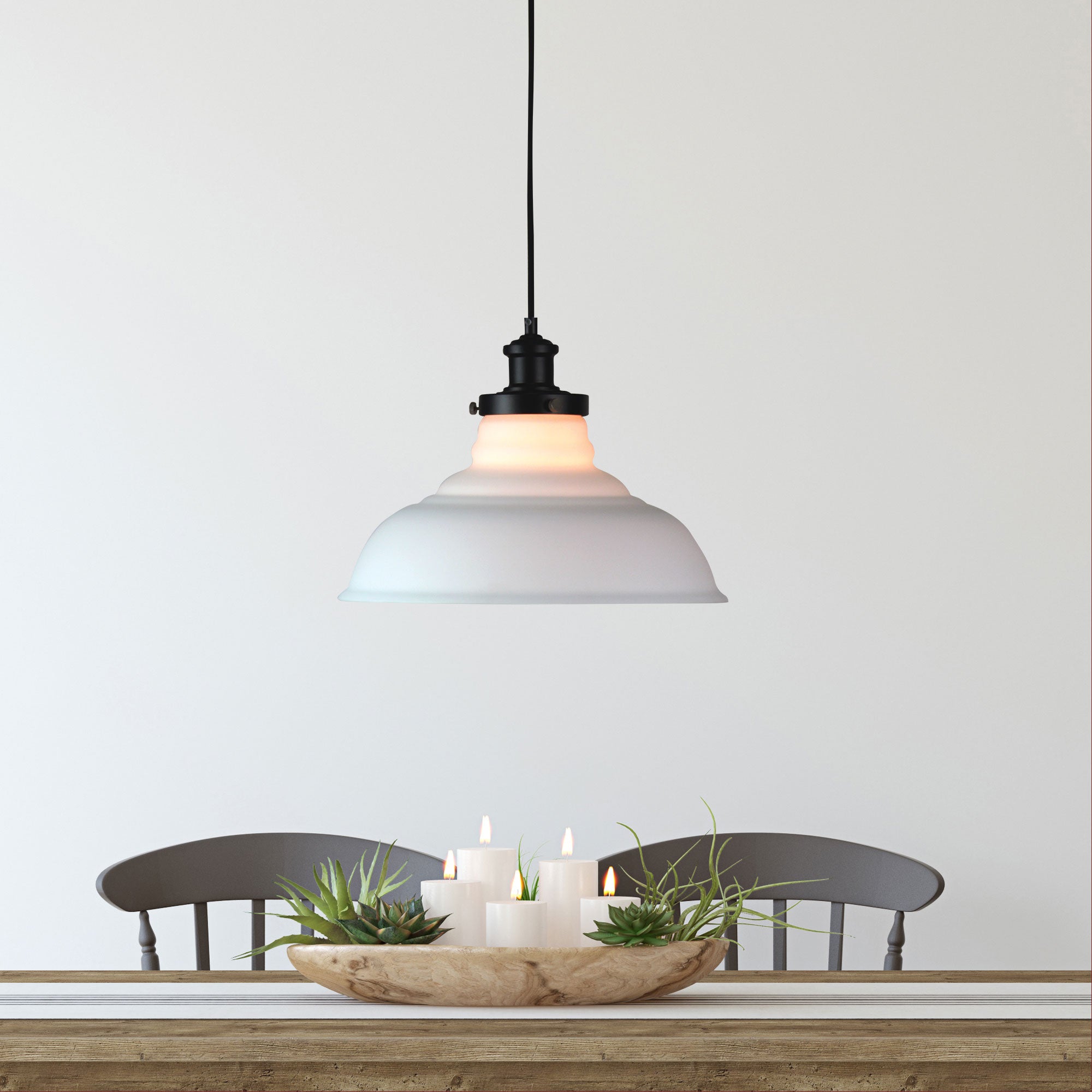 Toledo Pendant Light Opal Black - OL86265