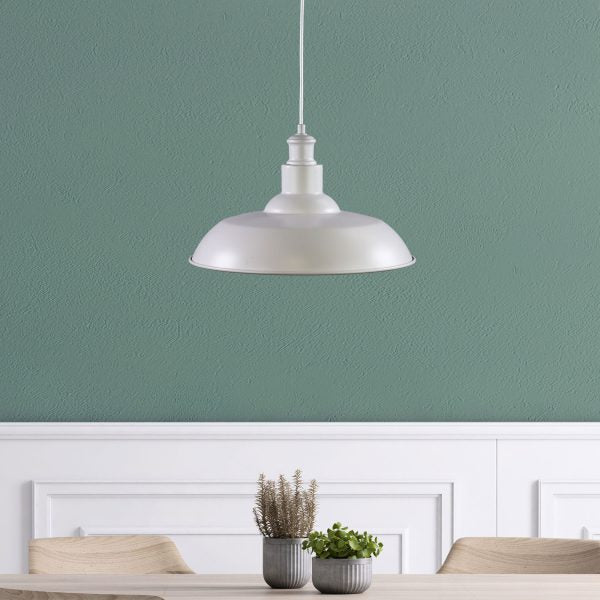 Slater 380mm Pendant Light White - OL86294