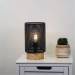 LENNY Table Lamp Black Metal - OL90162BK
