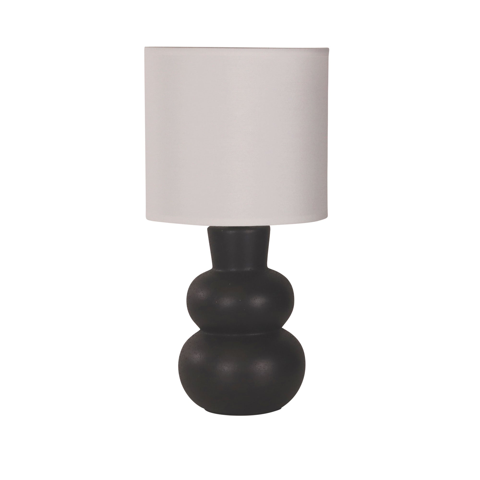Holla Table Lamp Black Base With White Shade - OL90163BK