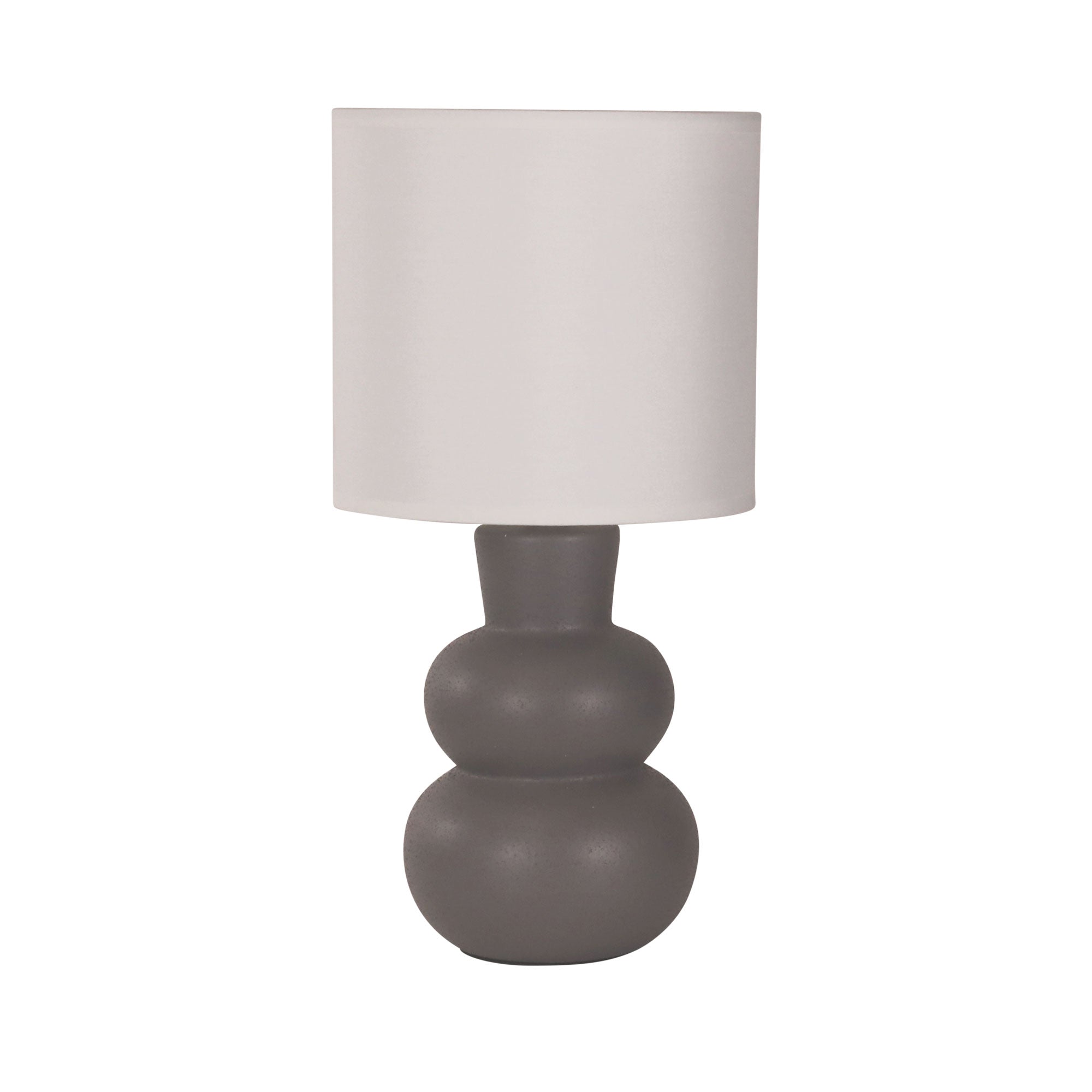Holla Table Lamp Grey Base With White Shade - OL90163GY