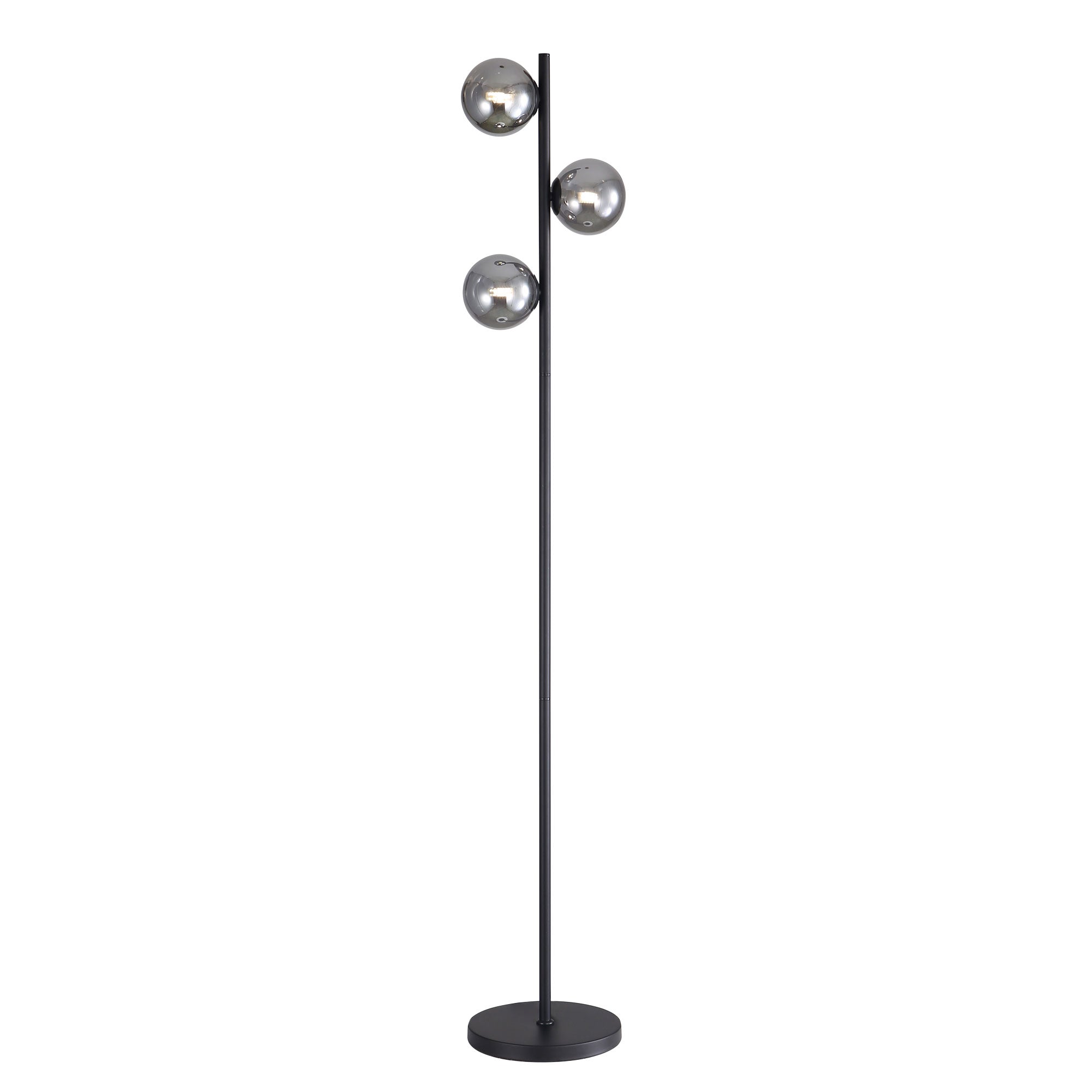 Valcross 3 Light Floor Lamp Black - OL97443BK