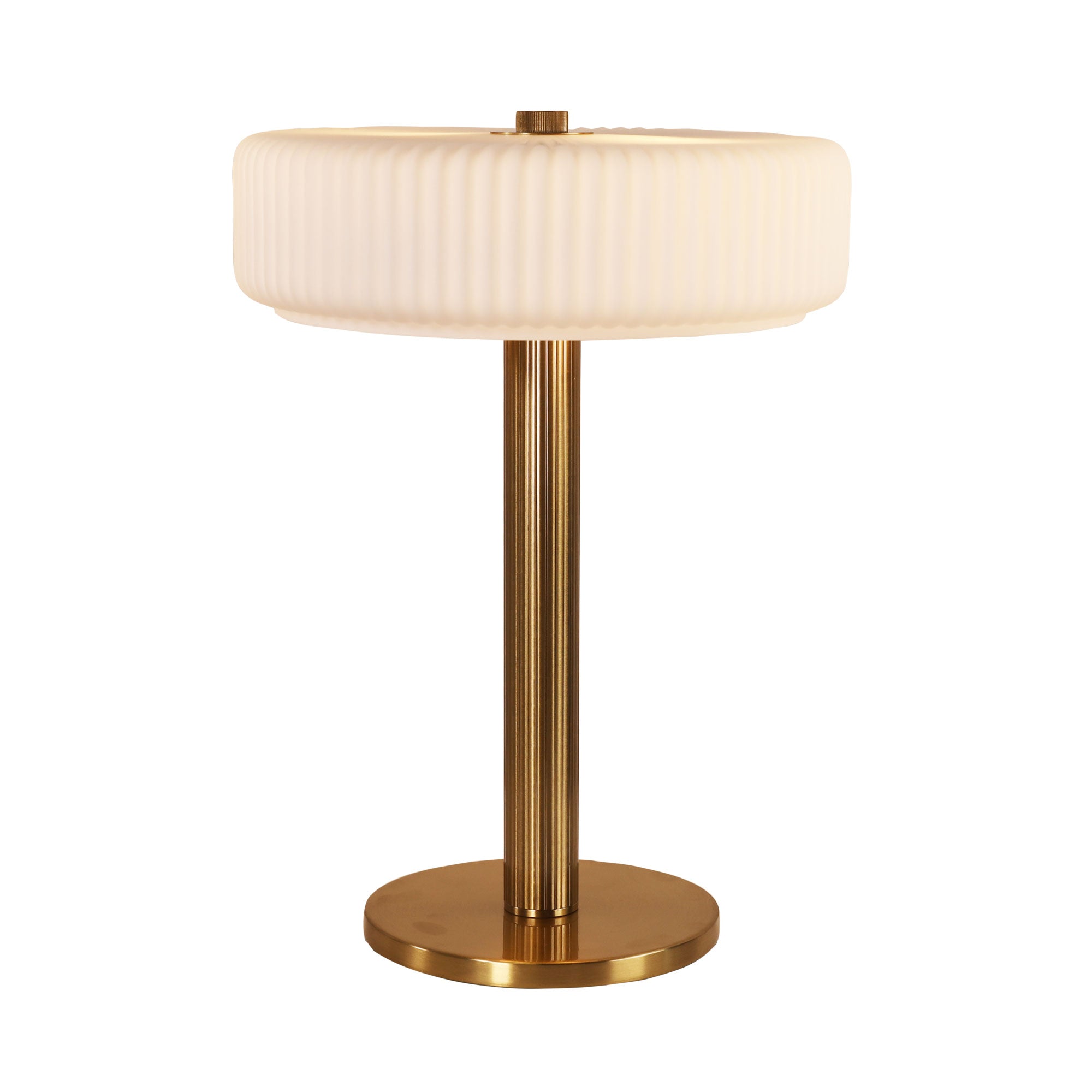 Gordon Table Lamp Satin Brass & Matt Opal - OL97524SB