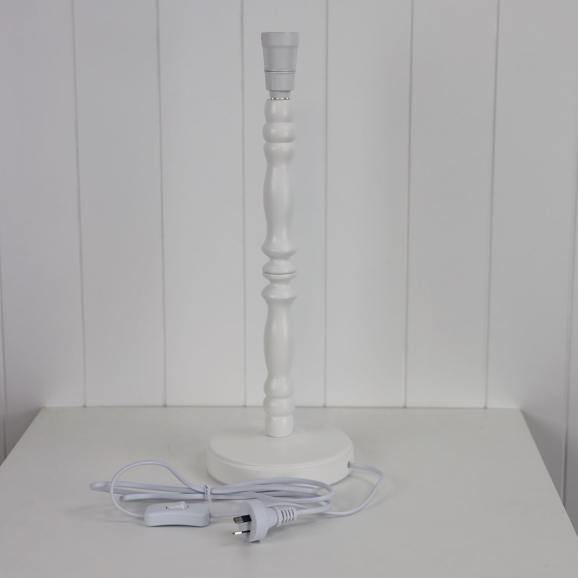 Buy Table Lamps Australia Rosalie 1 Light Table Lamp Base Only Large White - OL97964WH