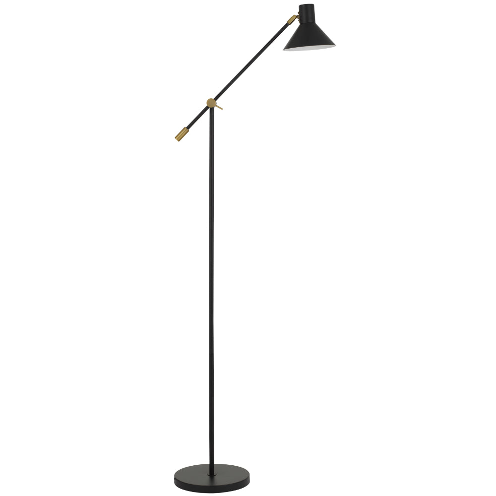 Olav Floor Lamp Black / Satin - OLAV FL-BK