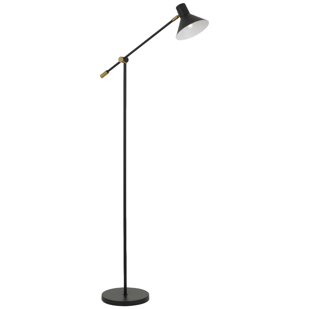 Olav Floor Lamp Black / Satin - OLAV FL-BK