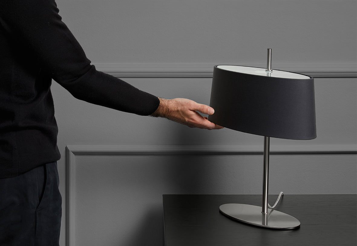 Ona Table Lamp Nickel - ARO.S1029/BCO