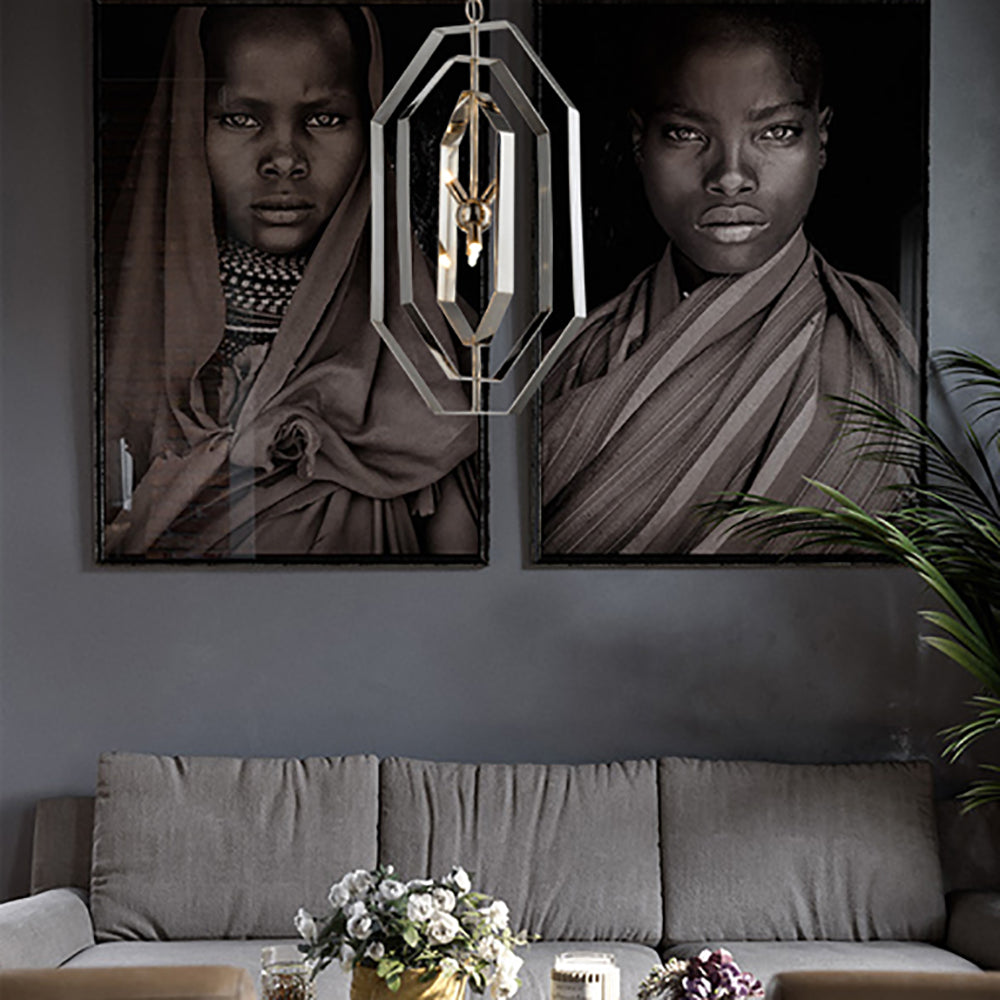 Buy Pendant Lights Australia ORBITA 4 Light Pendant Polished Nickel - ORBITA1