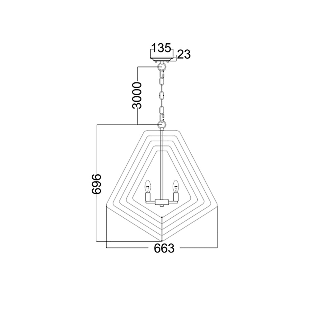 Buy Pendant Lights Australia ORBITA 5 Light Pendant Polished Nickel - ORBITA5