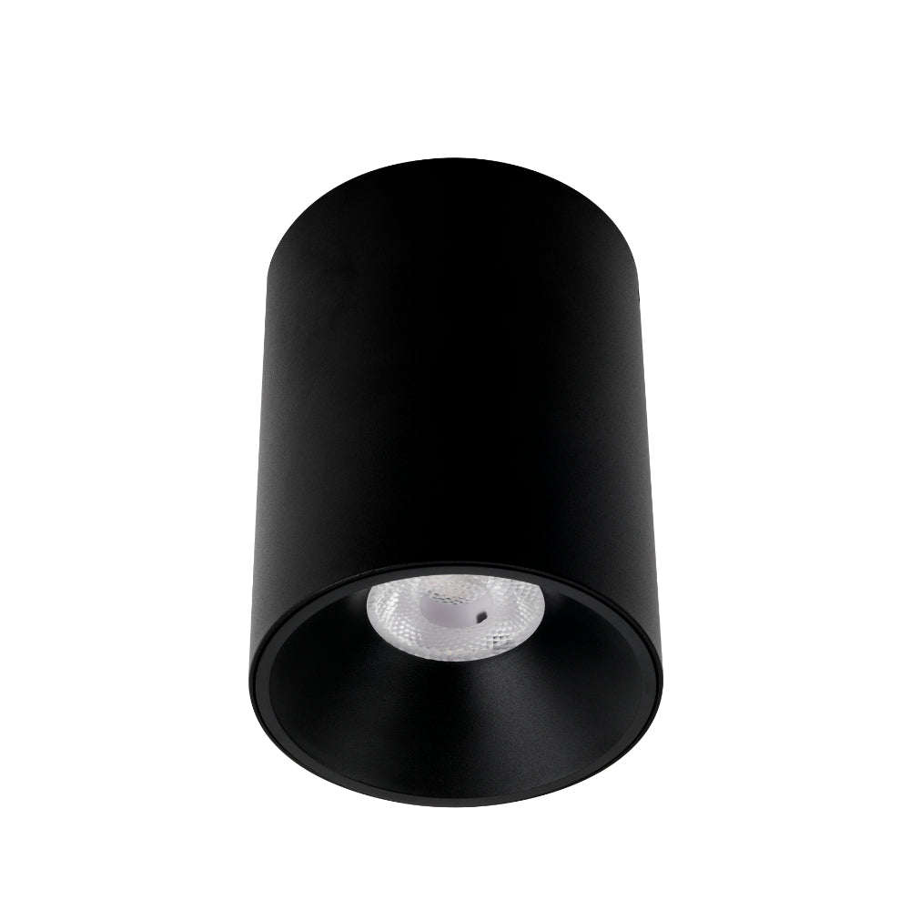 Oren LED Surface Mounted Downlight 12W TRI Colour Black - OREN CTC912-BK3C