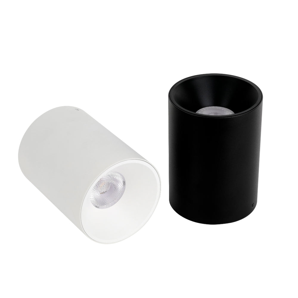 Oren LED Surface Mounted Downlight 12W TRI Colour Black - OREN CTC912-BK3C