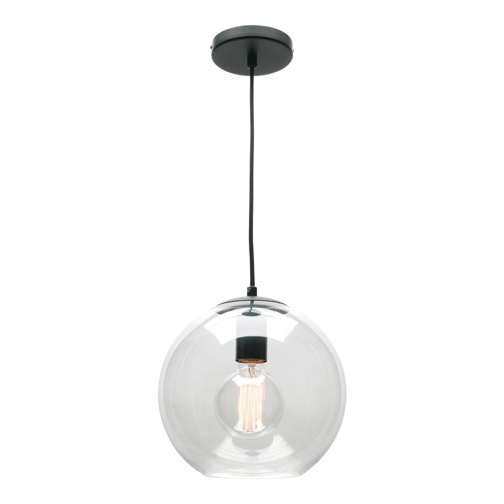 Orpheus Pendant Light W250mm Black Metal - ORPH1PSBLK