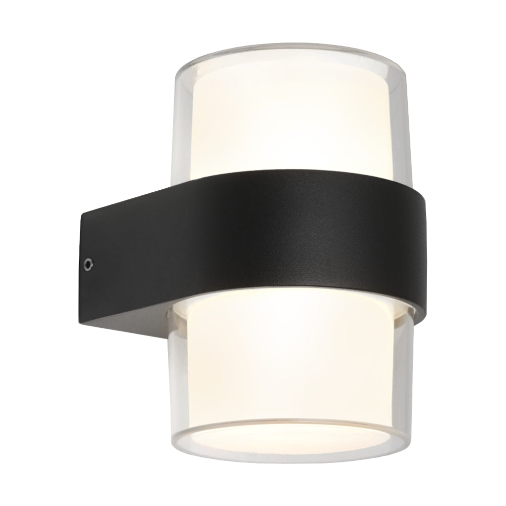 Otara Up & Down Wall Light Black 3CCT - OTAR2EBLK