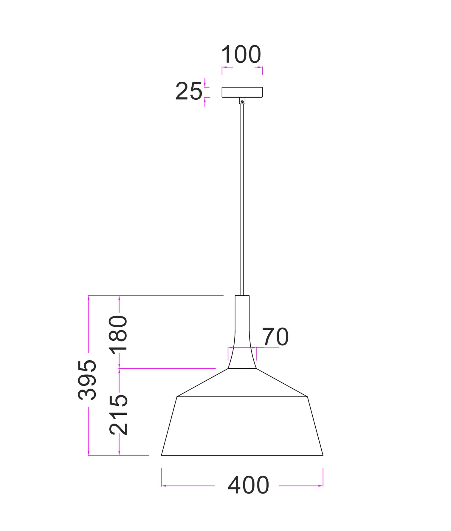 Oxido 400mm Dome Pendant Light Rustic Brown - OXIDO2