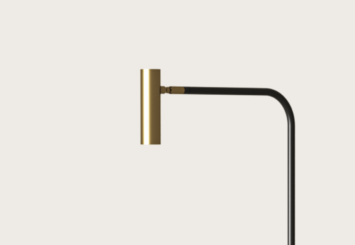 Maho LED Floor Lamp 5W 3000K Matt Black or Matt Brass