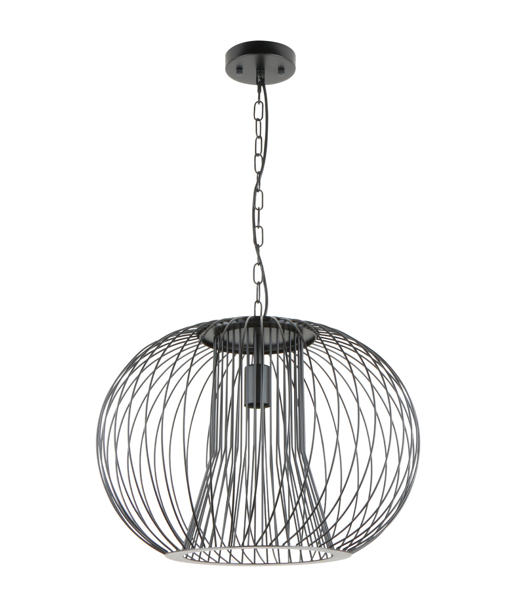 Parrilla Round Cage Pendant Light Matte Black - PARRILLA5