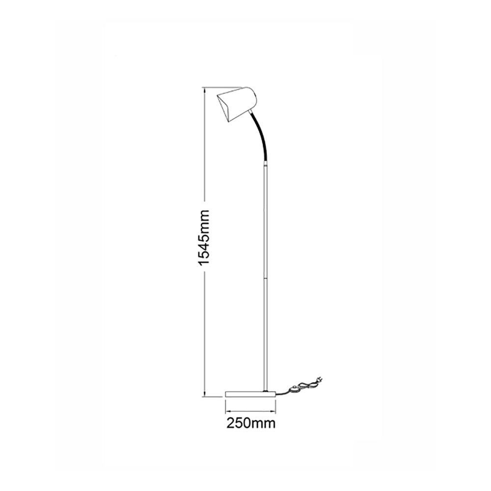 Buy Floor Lamps Australia PASTEL Interior Powder Coated Iron Floor Lamp White - PASTEL22FL