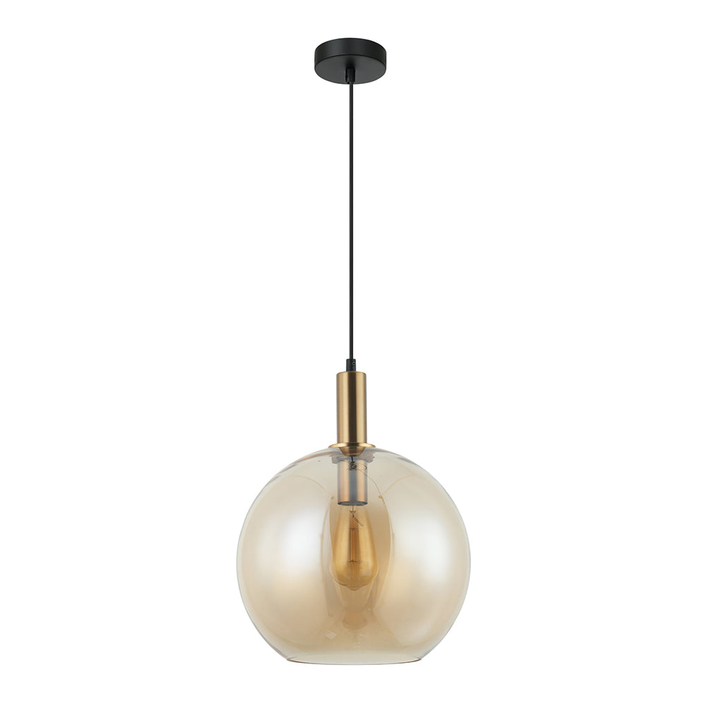 Buy Pendant Lights Australia Interior Amber Wine Glass Shape With Bronze Highlight 1 Light Pendant - PATERA3