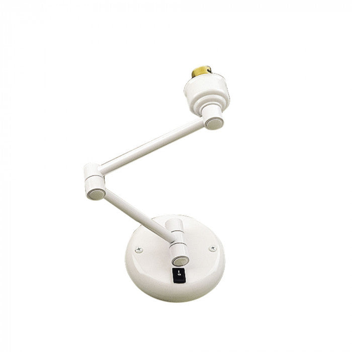 Buy Swing Arm Wall Lights Australia Round Swing Arm Wall Light White - PD35-WH