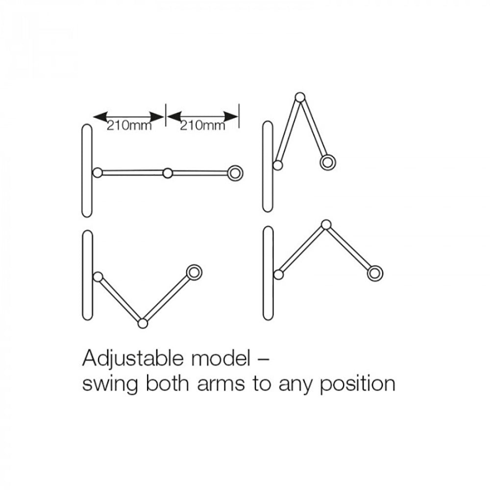 Buy Swing Arm Wall Lights Australia Square Swing Arm Wall Light Chrome - PD8163-CH