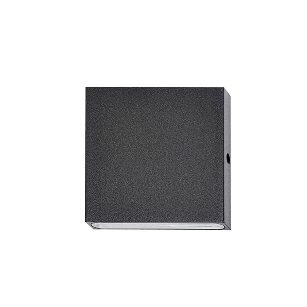 Buy Exterior Wall Lights Australia PDL 12V LED Exterior Surface Mounted Square Pillar Wall Light 3W 3000K Black IP65 - PDL1SQBL
