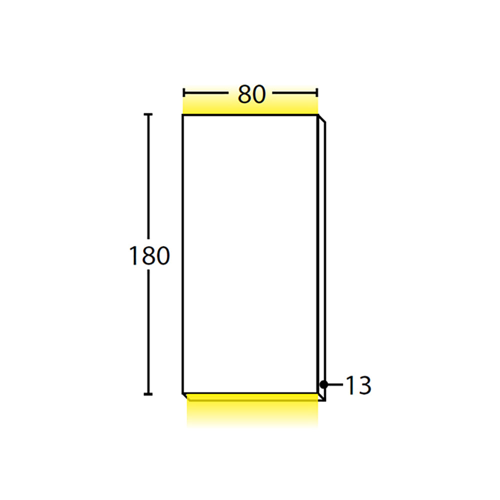 Buy Up / Down Wall Lights Australia PDL 12V LED Exterior Surface Mounted Rectangular Up/Down Pillar Wall Light 6W 3000K Black IP65 - PDLUDRECTBLK