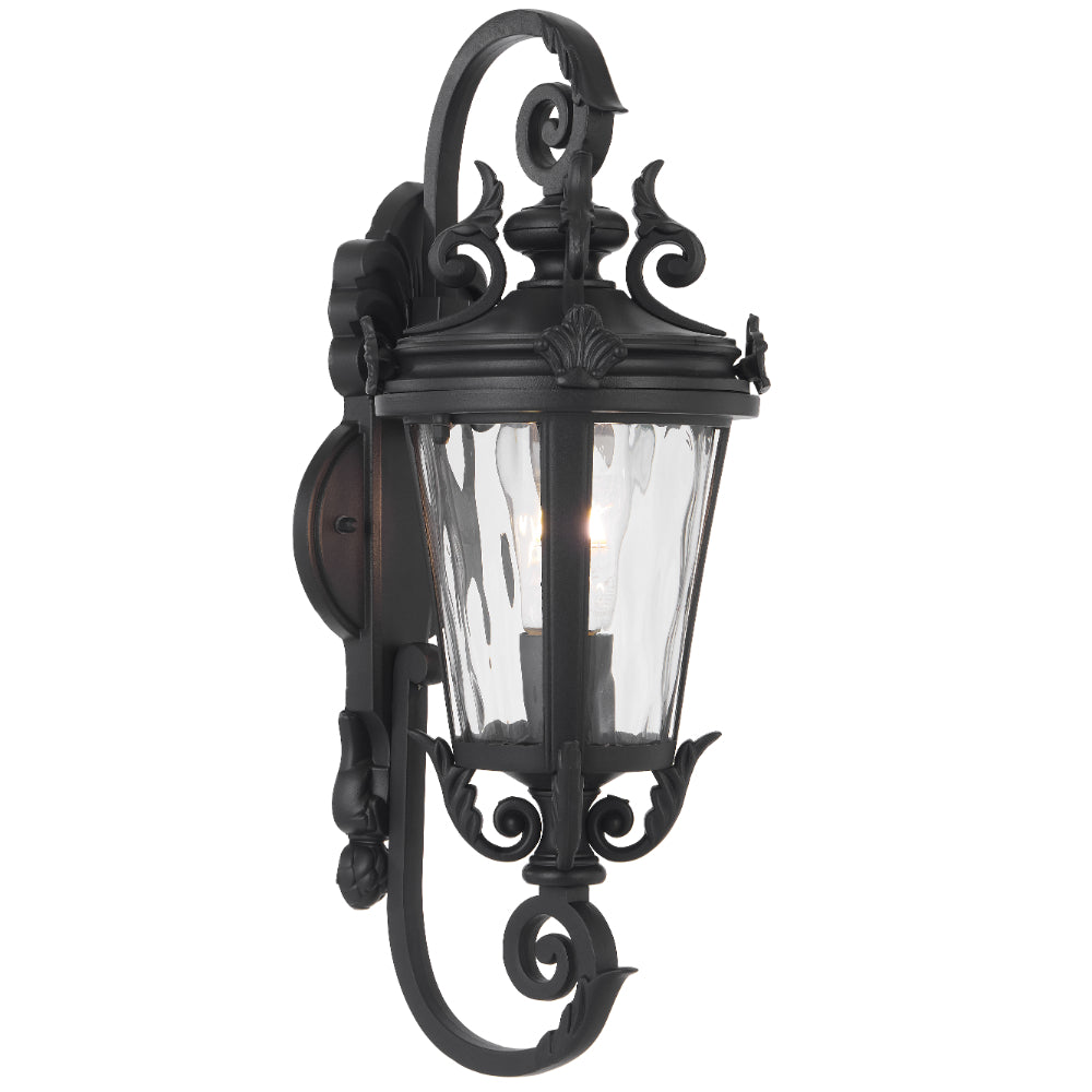 Pedral 180mm Exterior Wall Light Black - PEDRAL EX18-BK