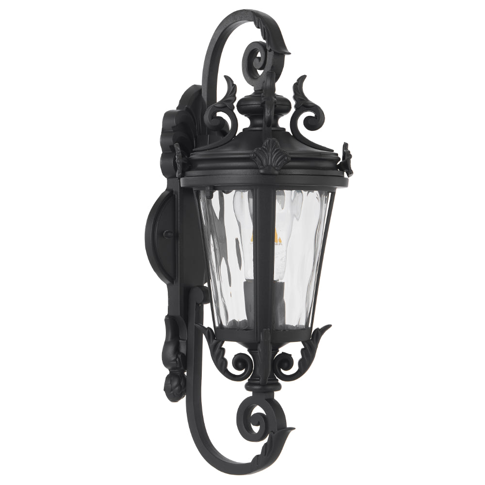 Pedral 180mm Exterior Wall Light Black - PEDRAL EX18-BK