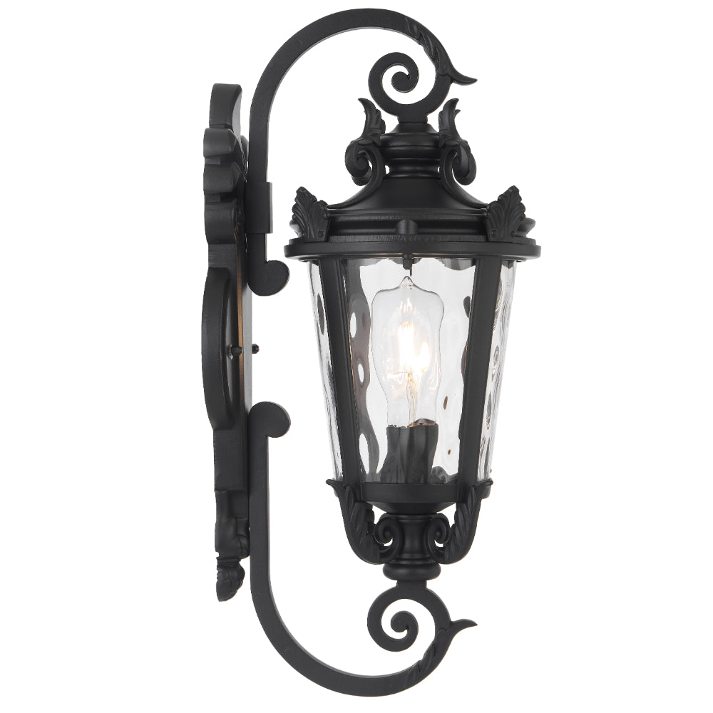 Pedral 230mm Exterior Wall Light Black - PEDRAL EX23-BK