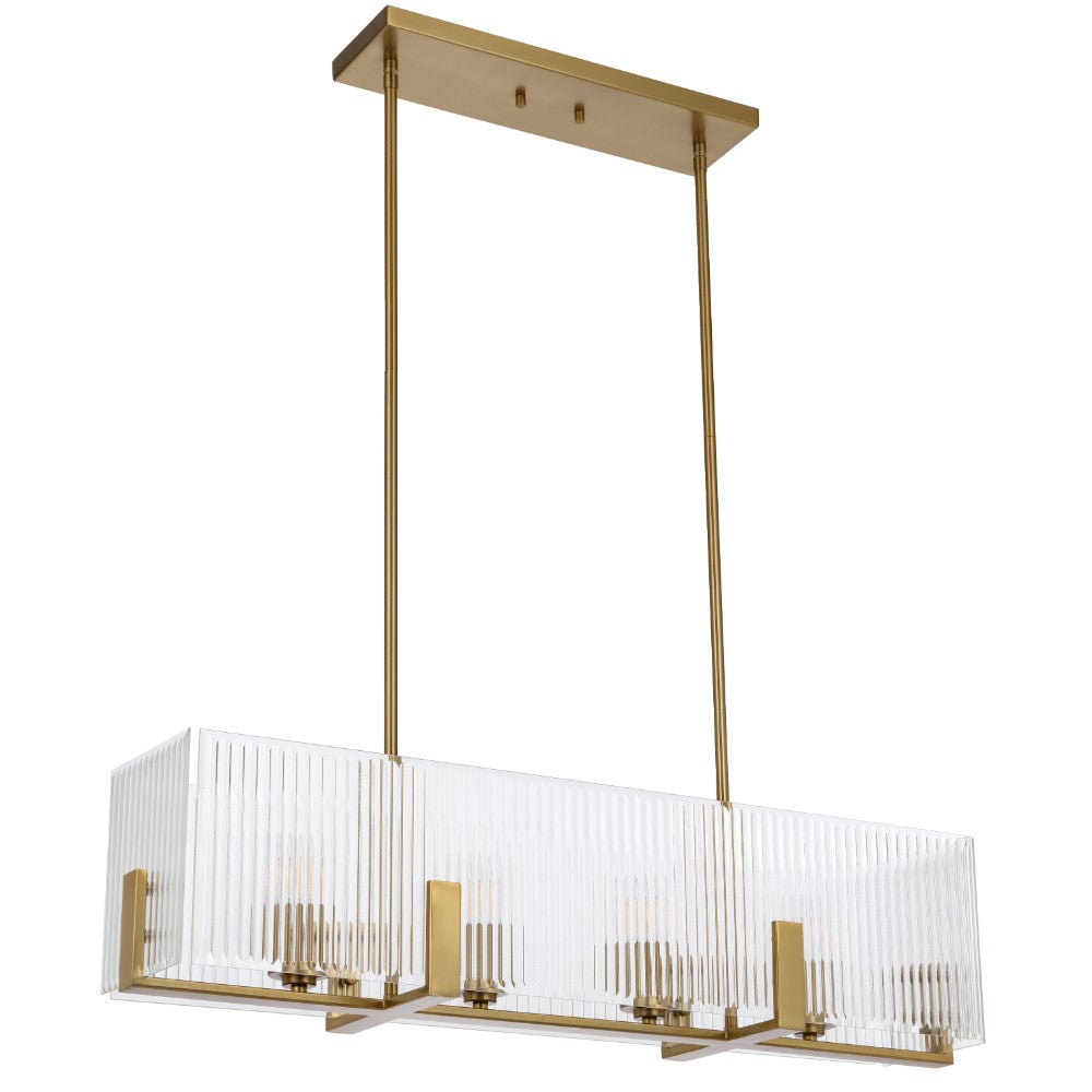 Pelion 4 Light Pendant Antique Gold - PELION PE4-AG