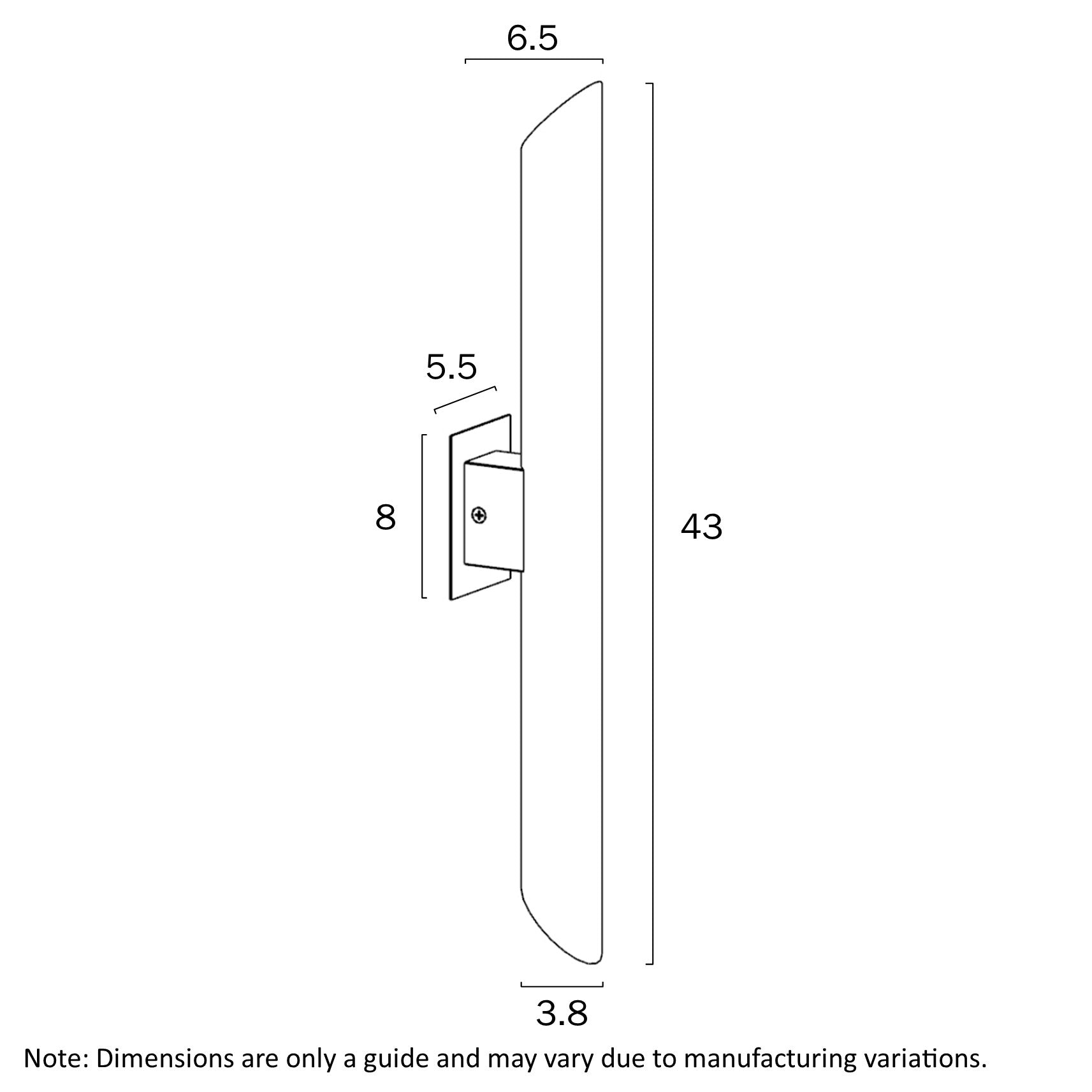 Penros LED Up & Down Wall Light 6W 3000K Stainless Steel - PENROS EX2-SS