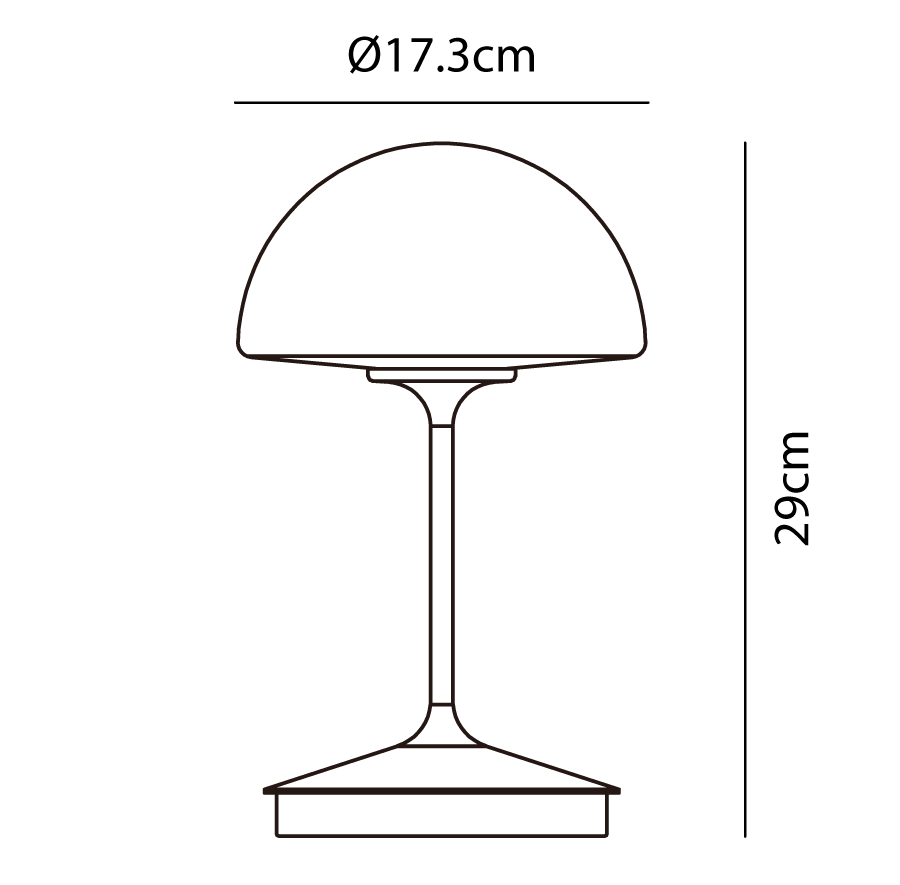 Pensee LED Table Lamp 4.4W 2700K Black - SE LT/PENSEE/BLACK