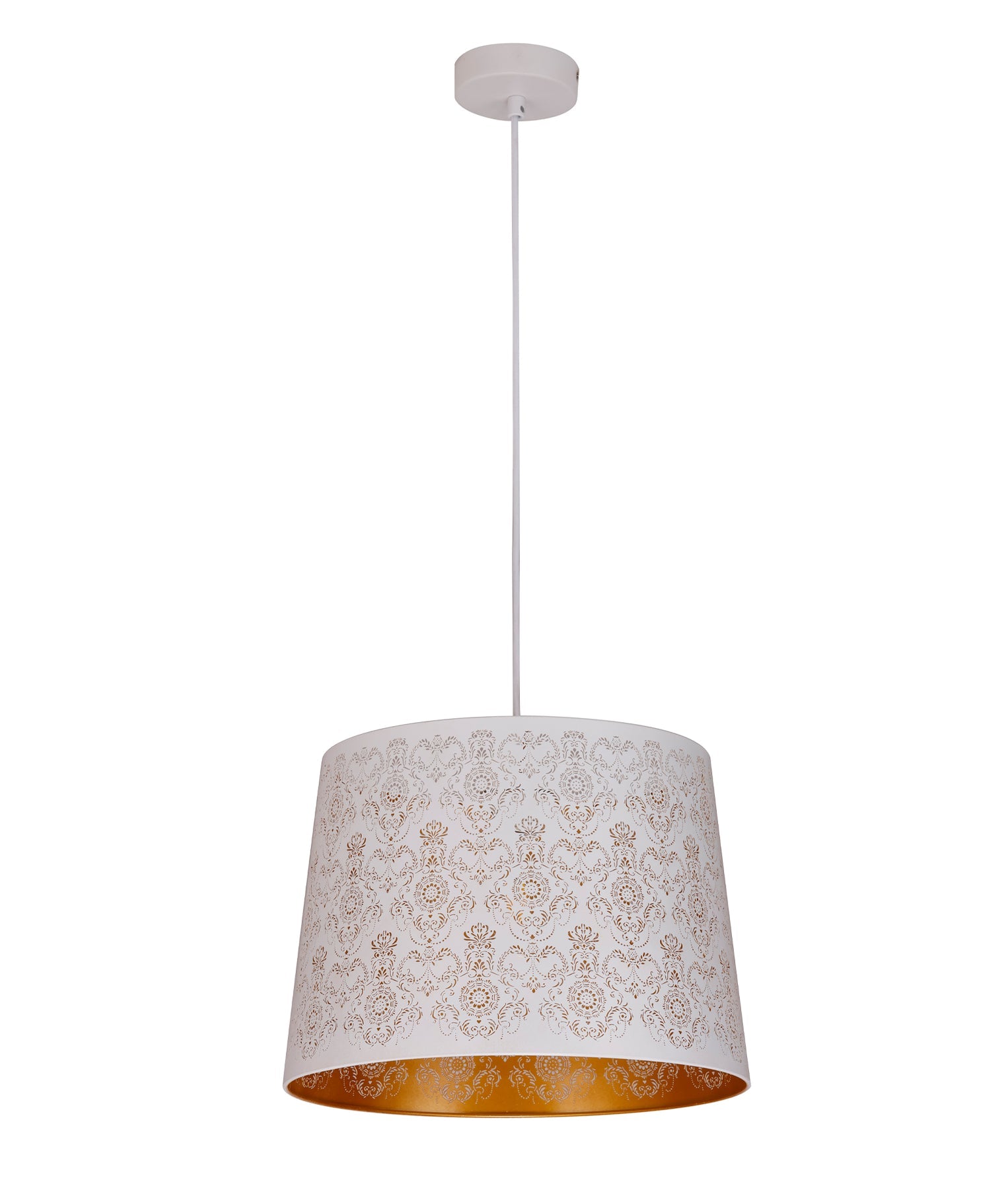 Penshade Fleur Pattern Pendant Light Iron White - PENSHADE6