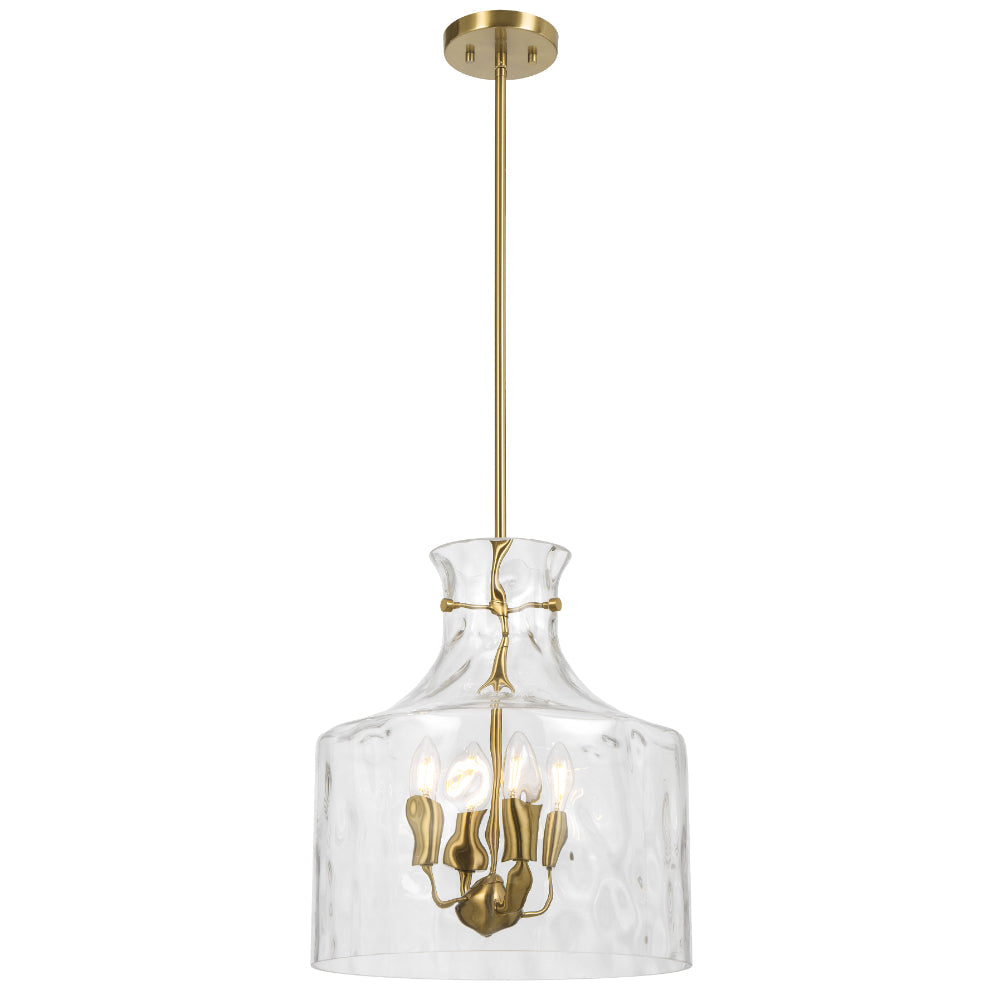 Perron 4 Light Pendant Light Antique Gold - PERRON PE4-AG