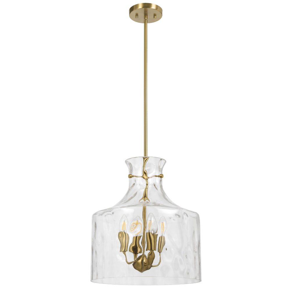 Perron 4 Light Pendant Light Antique Gold - PERRON PE4-AG