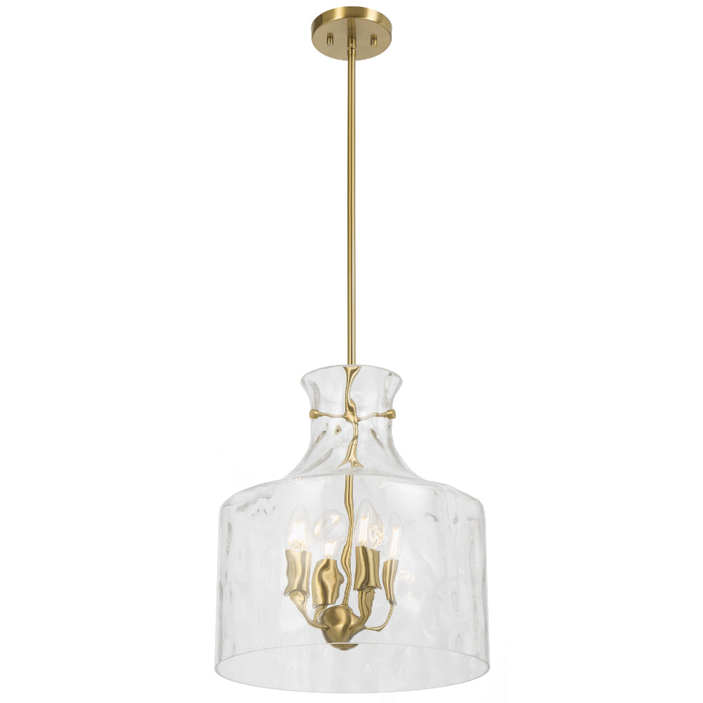 Perron 4 Light Pendant Light Antique Gold - PERRON PE4-AG