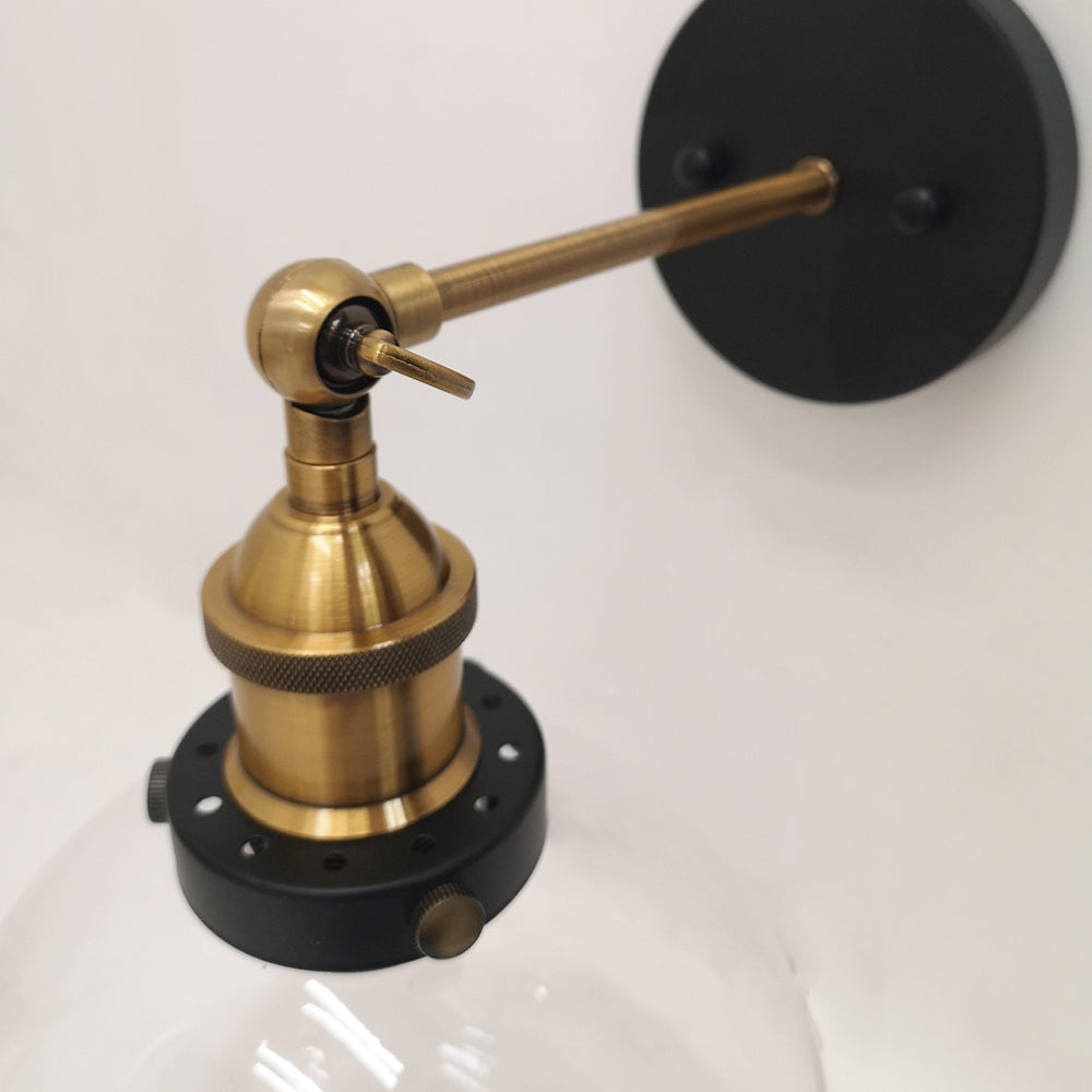 Buy Wall Sconce Australia Interior Amber Wine Glass Shape With Chrome Highlight 1 Light Wall Light - PESINI6W